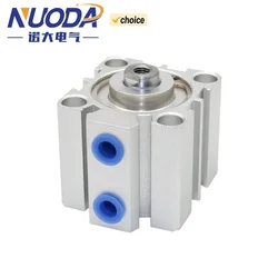 Cilindro pneumatico serie SDA compatto pneumatico 16 20 25 32 alesaggio a 5 10 15 20 25 30 35 40 45 50mm corsa cilindri pneumatici sottili compatti