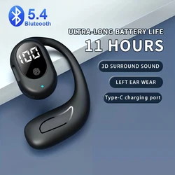 Auriculares inalámbricos TWS con gancho para la oreja, cascos con Bluetooth 5,3, HiFi estéreo, reducción de ruido, Control táctil, impermeables