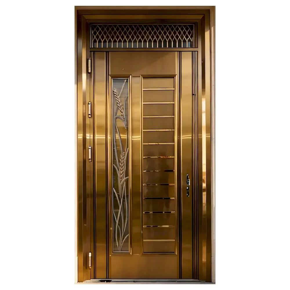xx-Customization 201 Stainless Steel Security Door Foshan Factory Custom Size High Quality Lightweight For Apartment Entry