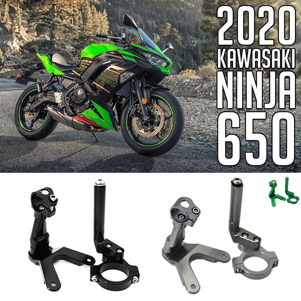 

New Motorcycle Steering Stabilize Damper Bracket Mount CNC Motorbike For KAWASAKI NINJA650 Ninja 650 2017-2021 2020 2019 2018