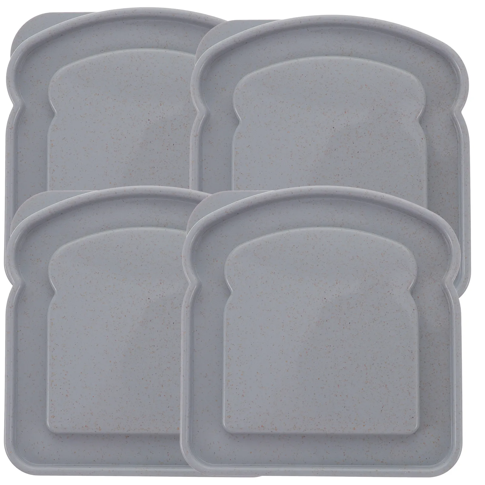 4Pcs Leak Proof Sandwich Holder Set Easy Clean Food Grade Plastic Storage Box for Home Office Bakery Cafe Sandwiches Snacks