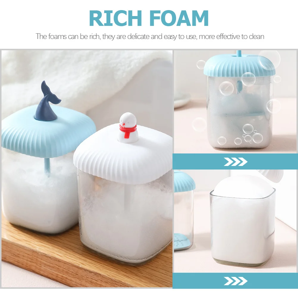 Machine à mousse pour le visage, bouteille à bulles manuelle pour le lavage du visage, outil moussant, nettoyant pour le visage, Gel nettoyant, barboteur, soins de la peau, 2 pièces