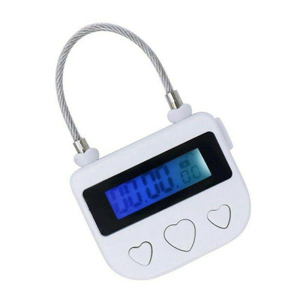 USB Time Lock 7.3*4.7*2cm ABS Lock Purpose Rechargeable Steel Wire Time 1 Hours Waterproof 5V Charging Voltage