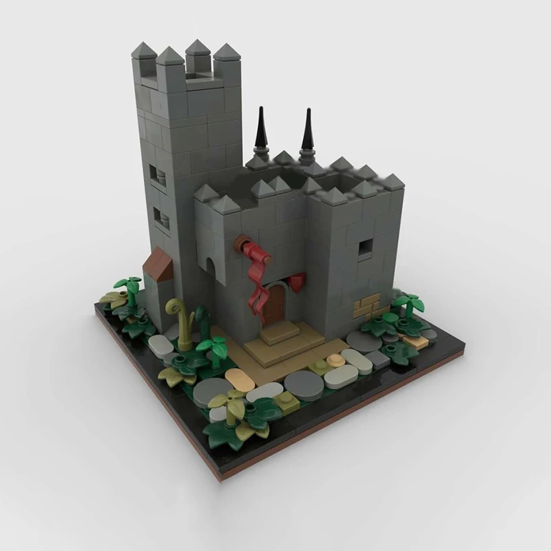 نموذج قلعة القرون الوسطى MOC قوالب بناء القلعة الحرس الصغير آخر وحدات التكنولوجيا الأطفال هدايا العيد تجميع اللعب البدلة