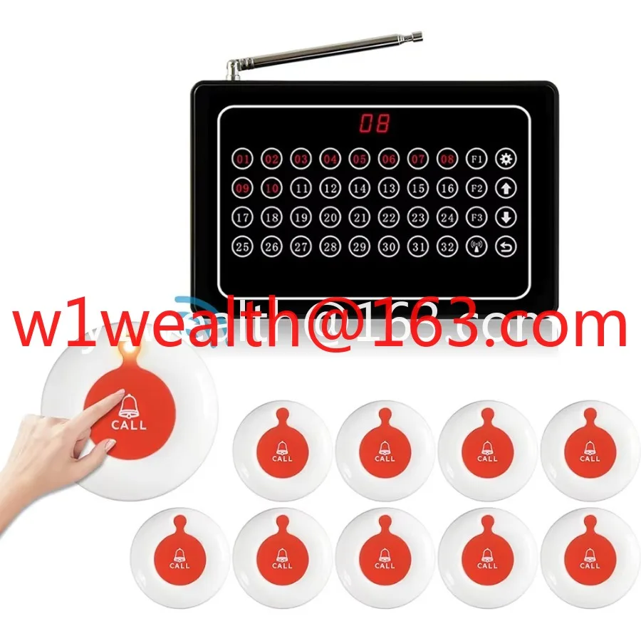 Installed wireless nurse call system - no wiring required, suitable for the elderly care facility