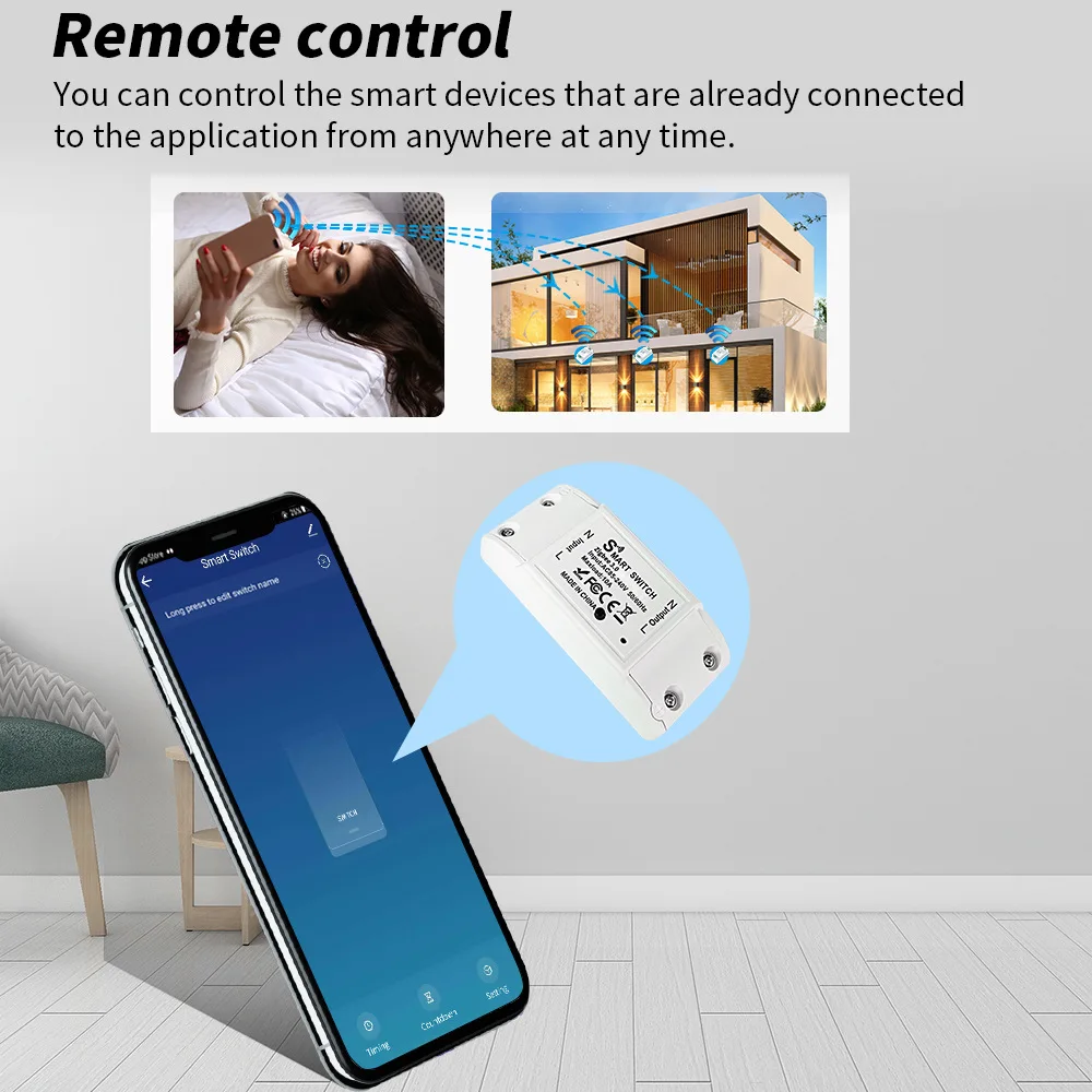 Zigbee 3.0 Tuya WiFi Smart Switch APP Wireless Controller Universal Breaker Timer Smart Life Work With Light Switch Alexa Access