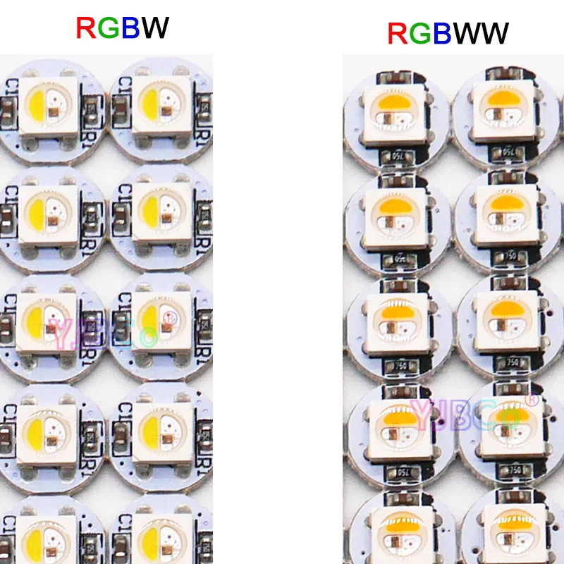 100 pcs 5V 4 in 1 Built-in SK6812 IC LED Board Heatsink RGBW/RGBWW LED chips (10mm*3mm) for 5050 RGB Digital Pixel Light modul