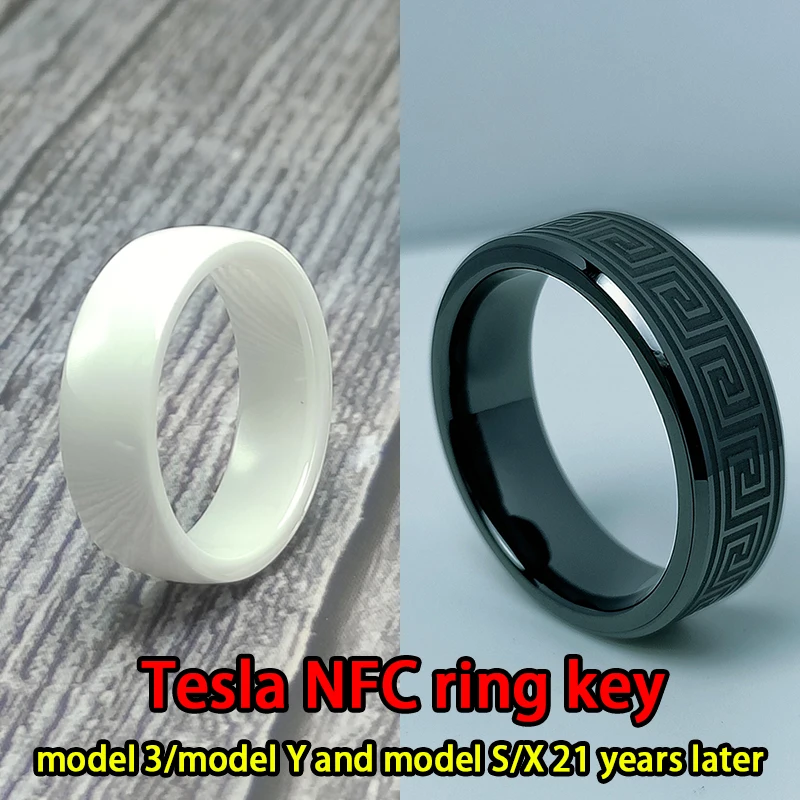 Tesla for Model 3 and Y  S X car original card modified smart ring key, replacing the Model 3  Y original nfc key card man woman