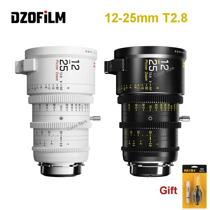 DZOFILM Pictor Zoom Lenses 12-25mm T2.8 Ultra-wide Parfocal Design 0.4m Close Focus Distance Camera Lens