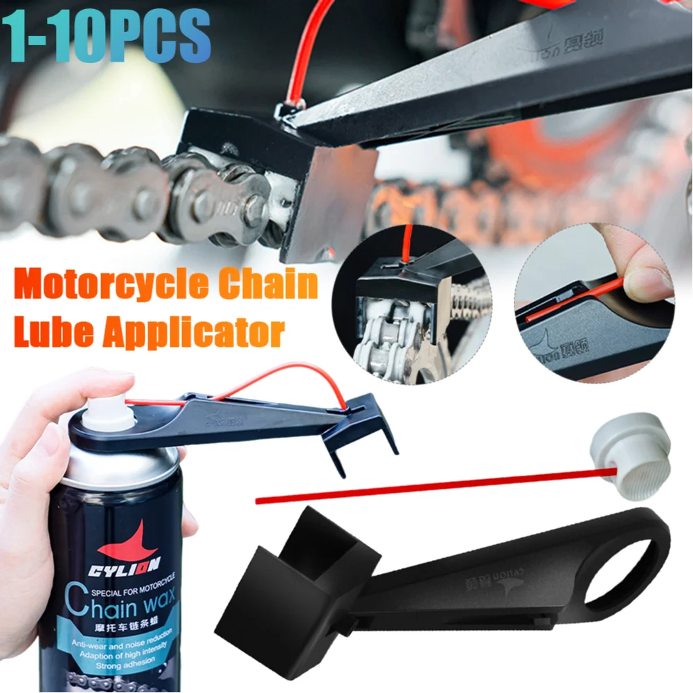 

Bicycle Chain Lube Applicator Mess-Free Chain Wax Chain Cleaner Attachment Motorcycle Chain Oiler Spray Gear Maintenance Tool
