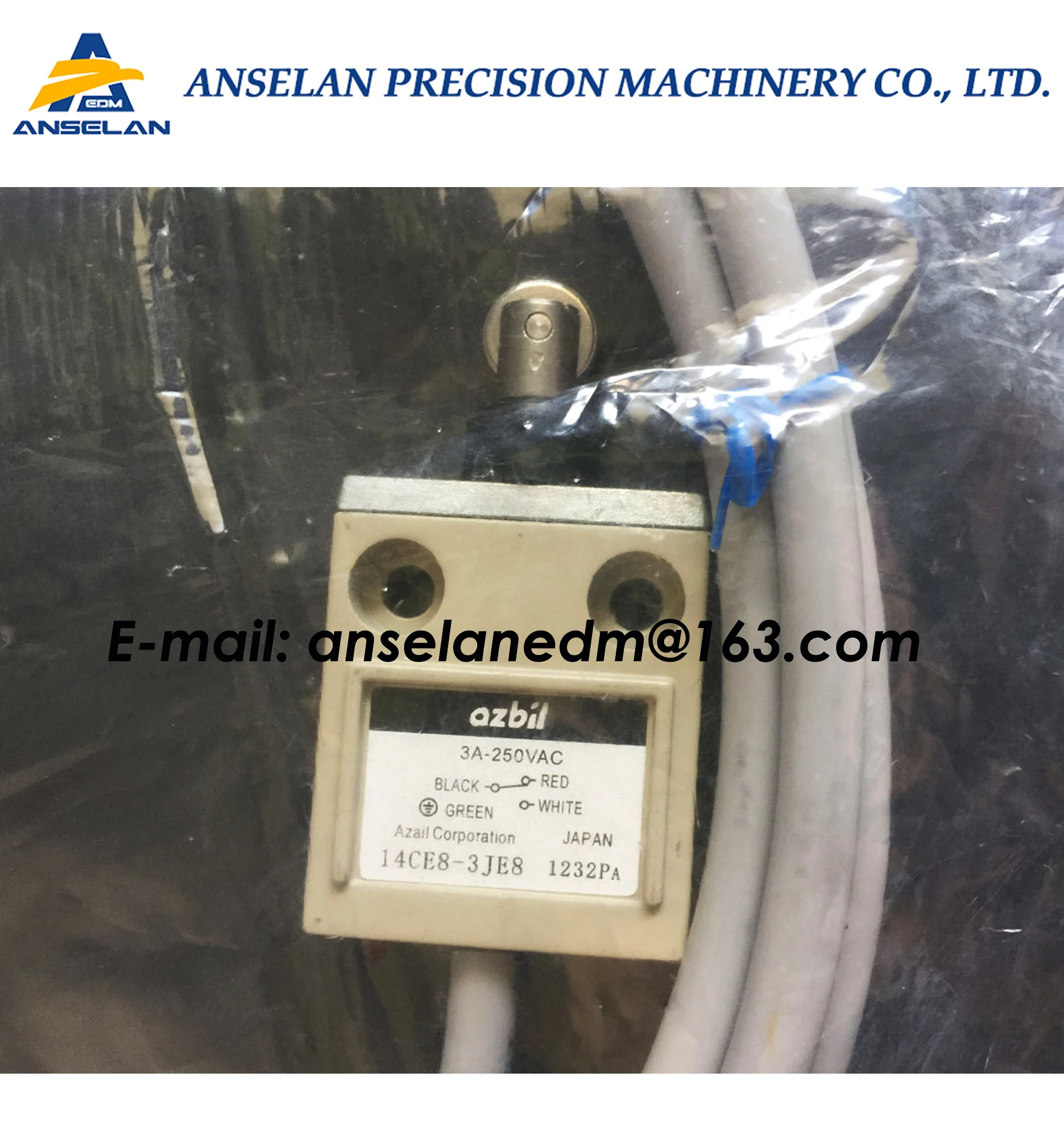 

14CE83JE8 edm Limit switch with cable (Made in Japan) 3A-250VAC for Makino U series Wire EDM Machines 14CE8-3JE8 micro switch