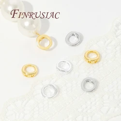 20Pcs 2 Holes Connecting Rings For Jewelry 18K Gold Plated Connectors For Bracelets Accessories,Findings For DIY
