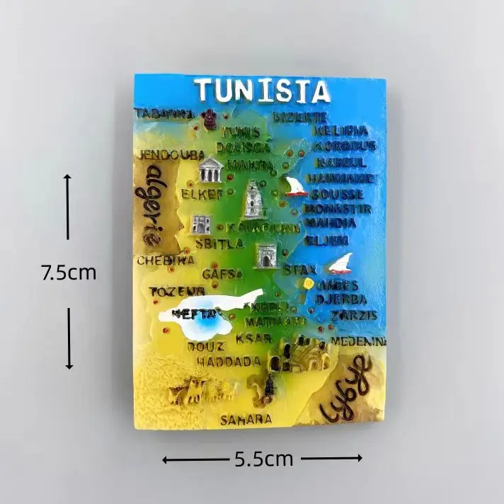 Tunisia  Fridge Stickers Land of God Marrakech Travelling Souvenirs Monte Carlo Fridge Magnets Home Decoration Wedding Gifts