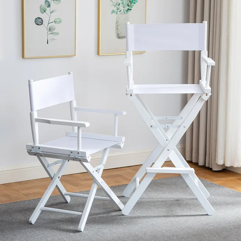 Portable solid wood folding chair, outdoor leisure chair, makeup chair