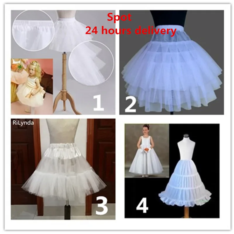 Trẻ Em Mới Petticoats Cho Chính Thức/Đầm Hoa Bé Gái Hoopless Ngắn Crinoline Cô Gái Nhỏ/Trẻ Em/Con Tây Nam Không