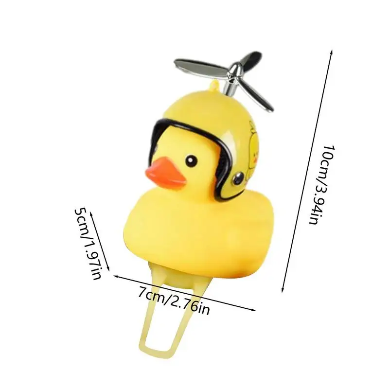 Rubber Duck Bicycle Bell LED Light Bike Bell Yellow Kids Bicycle Bell Loud Crisp and Clear Sound Ringer for Adults Kids Toys