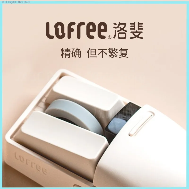 Lofree Oe909 Girl Mouse Wireless Bluetooth Grey Milky Mouse Charging Cute Laptop Ipad Office Pbt Plug Back Case Type-C Mouse