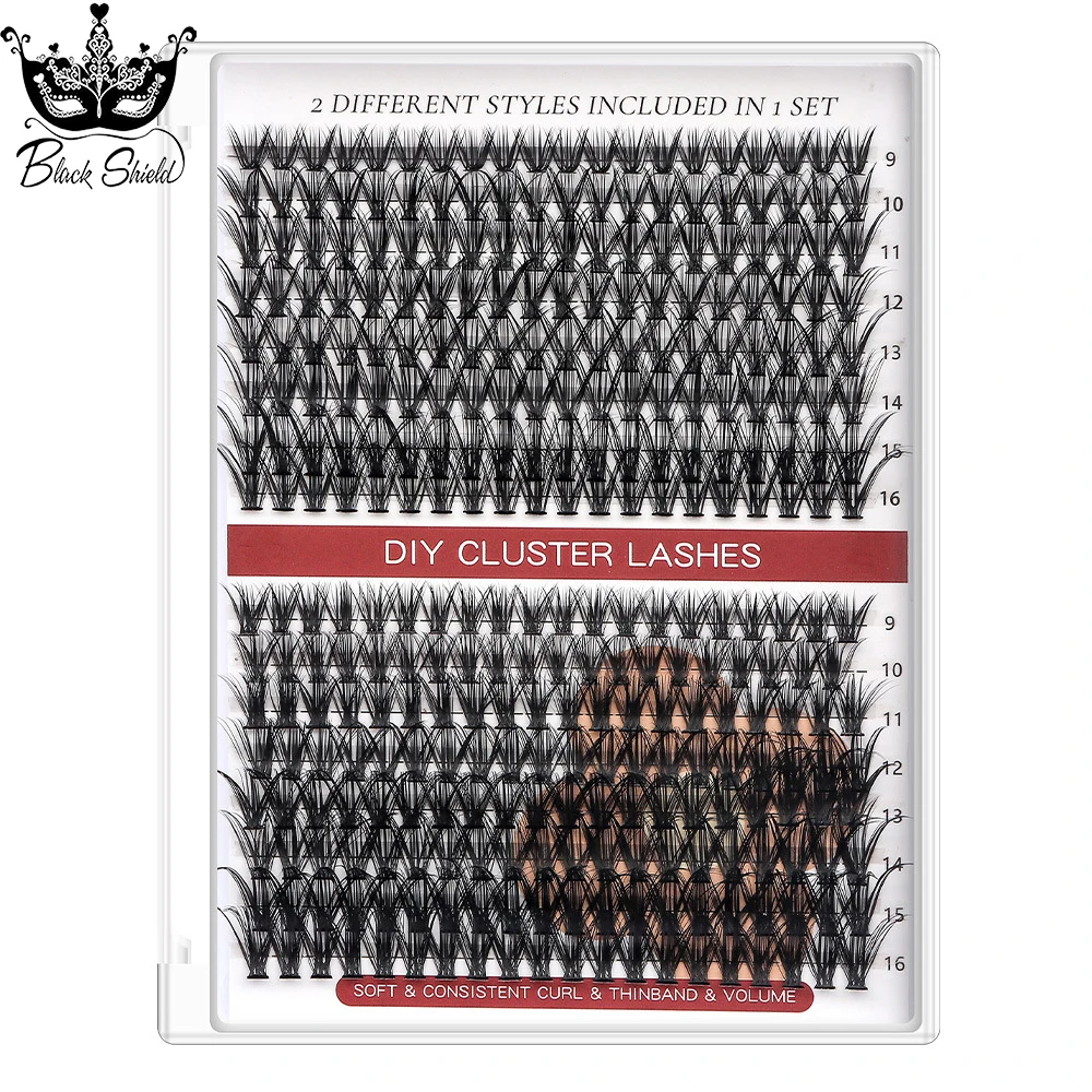 320PCS Lash Clusters Kit with Lash Bond and Seal Makeup tools DIY Lashes Extension kit  Lashes Gluing Glue Accessories