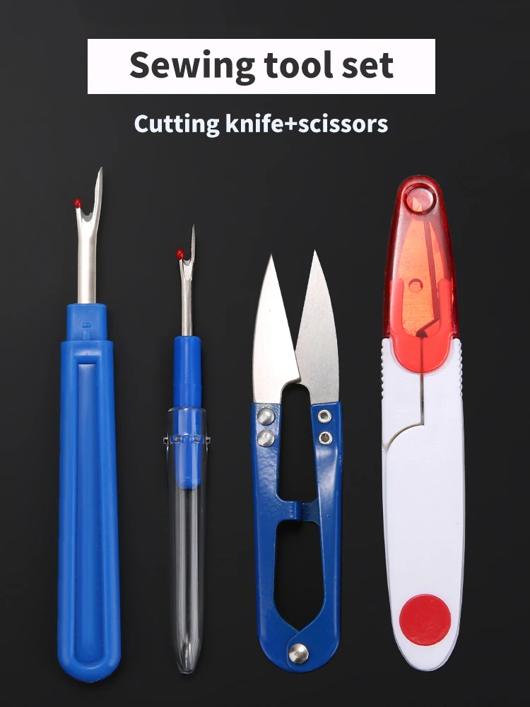 

4/6pcs Sewing Seam Ripper Kit Colorful Sewing Stitch Thread Unpicker &Seam Ripper&Thread Cutter Scissor for Sewing Thread Remove
