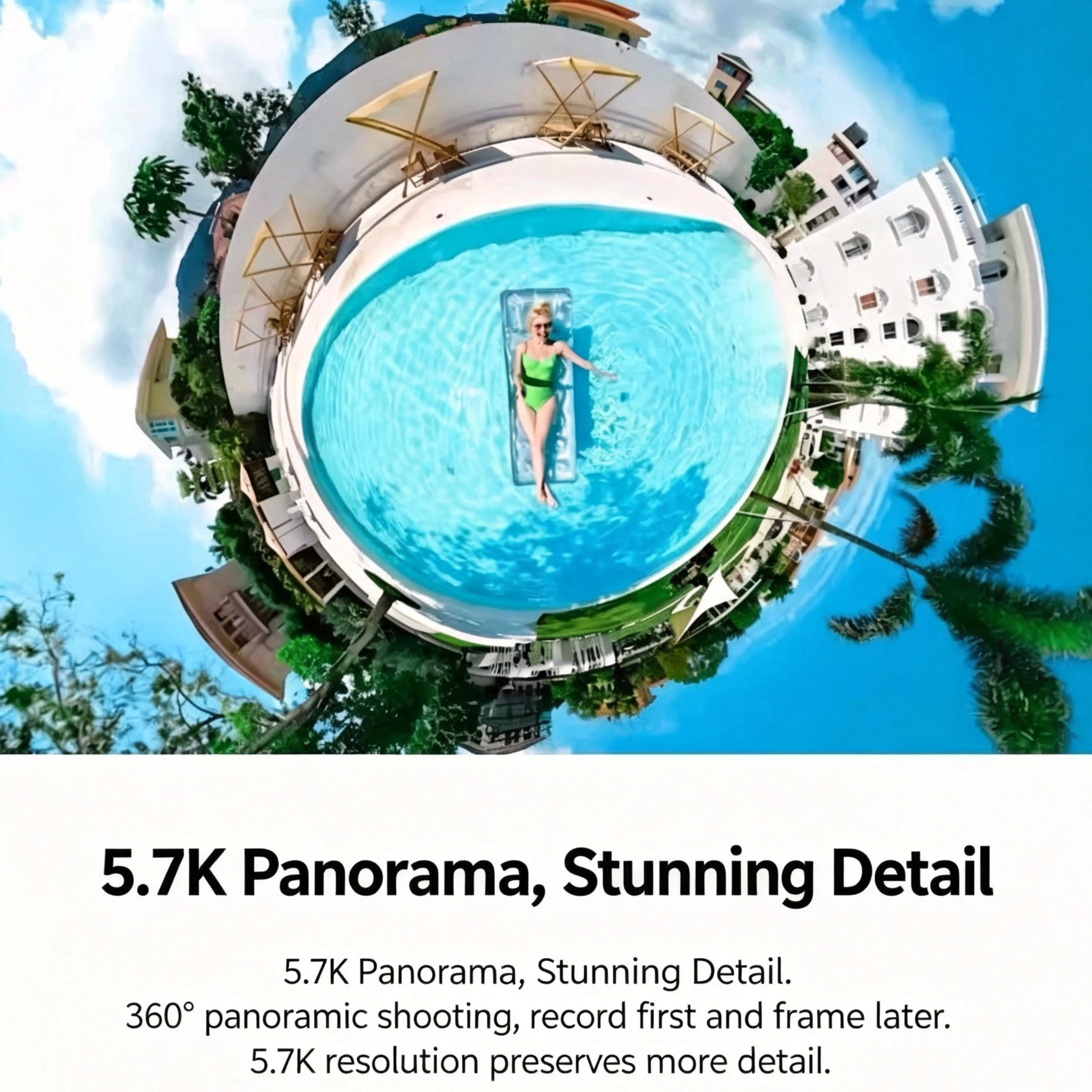 For Insta360 X4 Pocket 360 Steady Cam 360 Action Camera 8K 360 Capture FlowState Stabilization AI Editing Live Streaming