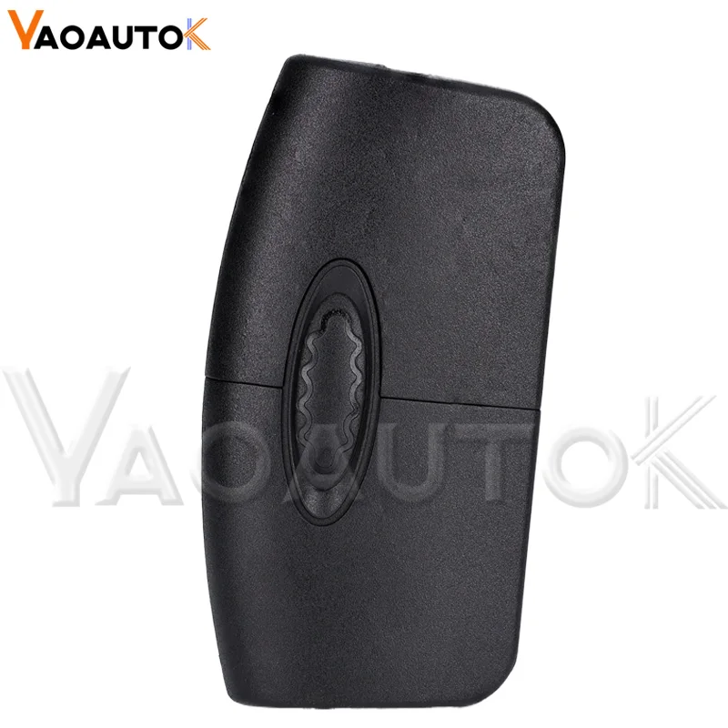 Replacement Smart Remote Key Shell Fob Suitable For Ford Focus Fiesta C-Max K-Uncut 3 Buttons Flip Folding Car Blank Key Shell