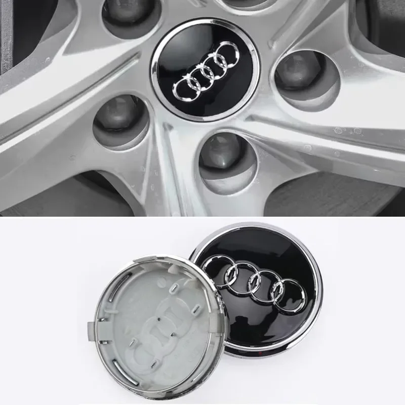 

4ocs For Audi A1 A3 A4 A5 A6 A7 4pcs 60/61/68/69mm Car Wheel Center Hub Cap Rim Cover C7 C6 C5 B5 B6 B7 B8 B9 D3 Q3 Q5 Q7 TT