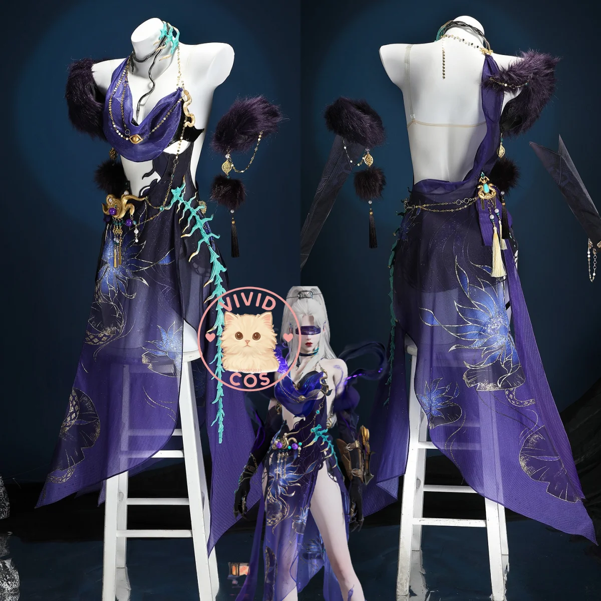 

Hot Game Naraka: Bladepoint Cosplay Costume Anime Ning Hongye Role Playing Sexy Dress for Women Comic Con Halloween Party Suits