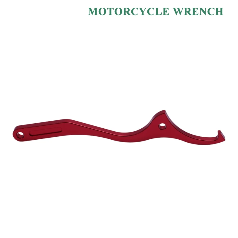 Motorcycle rear shock absorber adjustment wrench, red thick and durable adjustment hook, sturdy and not easy to bend