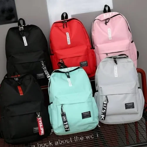 Fashion trend backpack backpack for men and women junior high school high school student bag large capacity korean version of th