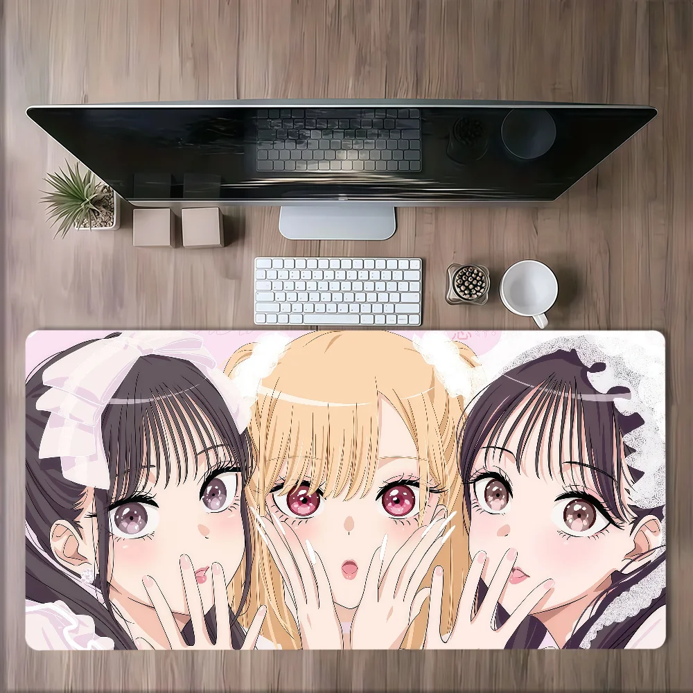Anime M-My D-Dress Up D-Darling M-Marin Kitagawa Mouse Pad Non-slip Lockedge Thickened Desktop MousePad Large Gaming Student