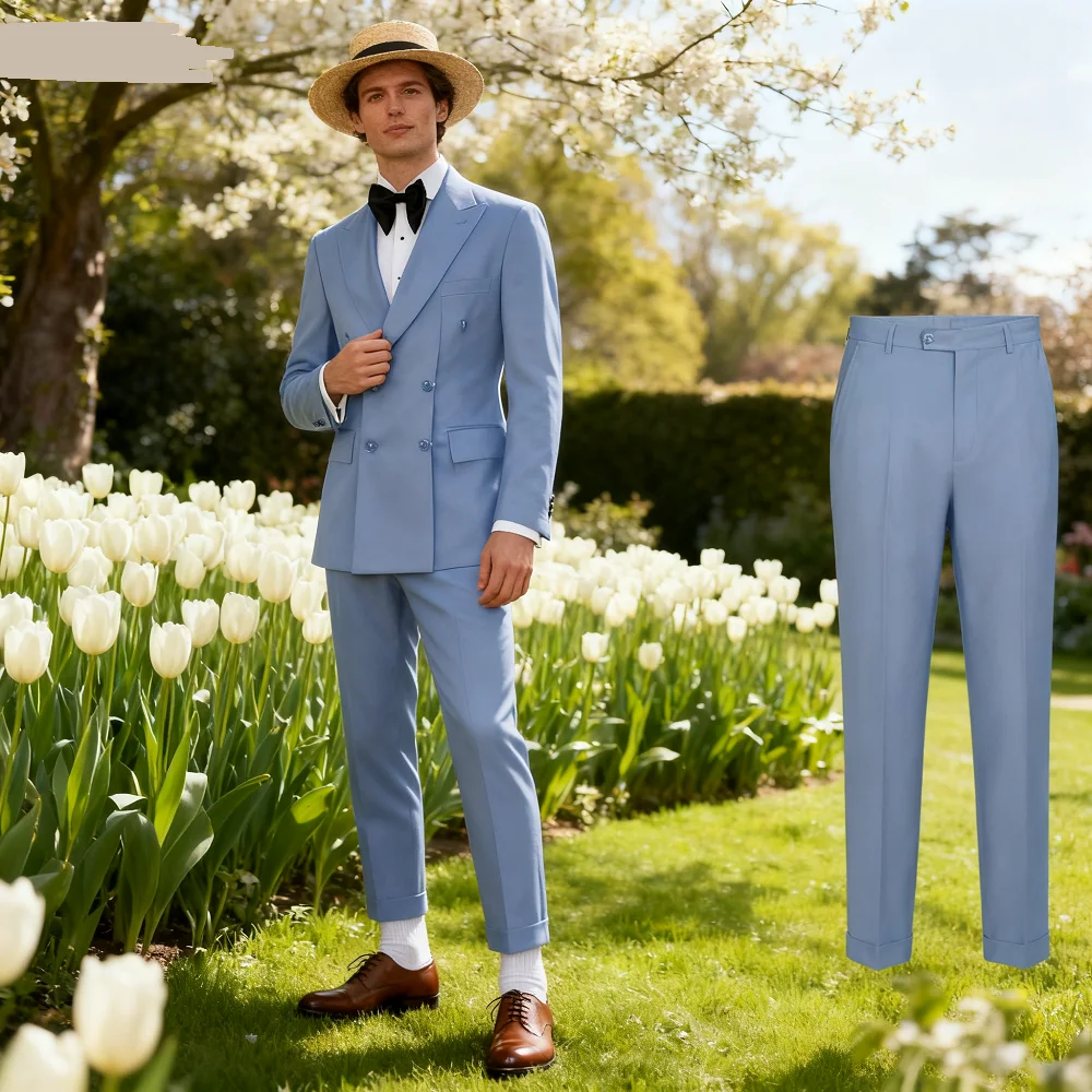 

Формальный мужской пиджак Terno из двух предметов с пиковыми лацканами, классический костюм для курения на свадьбу, облегающий мужской наряд на заказ