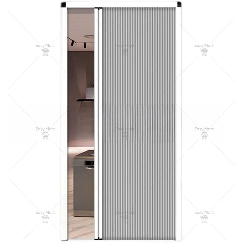 Folding partition door bathroom bedroom toilet bathroom kitchen living room balcony invisible sliding blackout door curtain