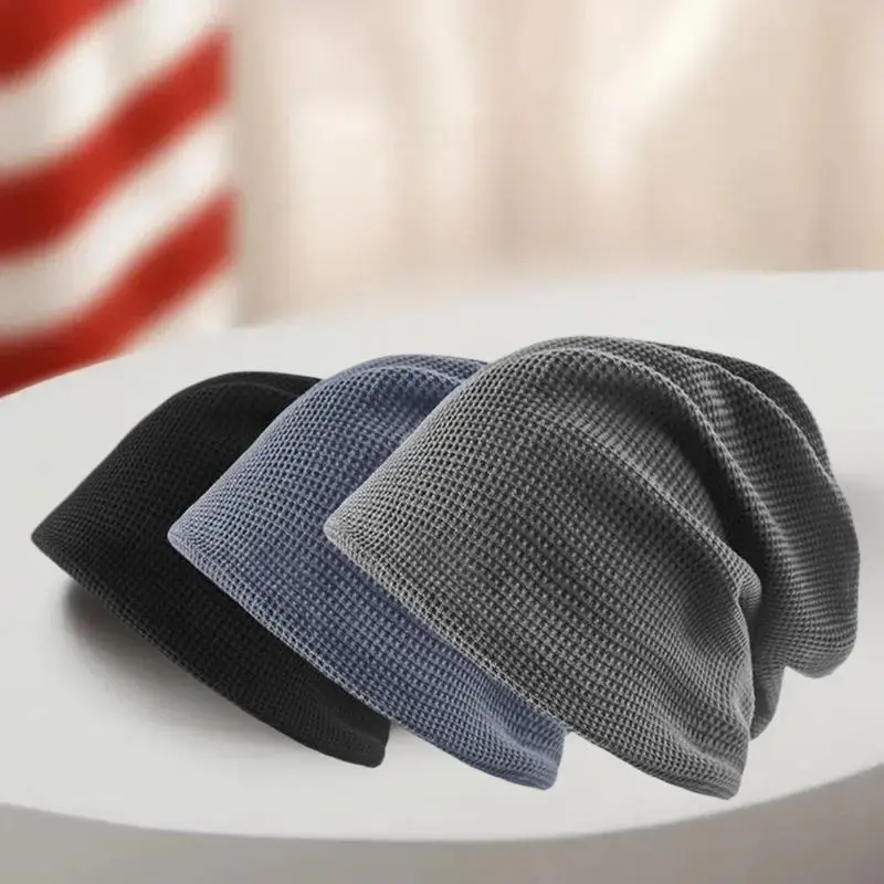 캐주얼 따뜻한 얇은 니트 모자 귀여운 야외 방한 모자 귀 보호 따뜻한 스택 모자 남녀 공용