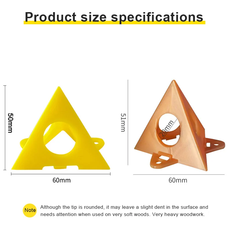 Pyramid Stands Paint Pads Set Triangle Stands Paint Tool Triangle Paint Pads Feet for Woodworking Tools Carpenter Accessories