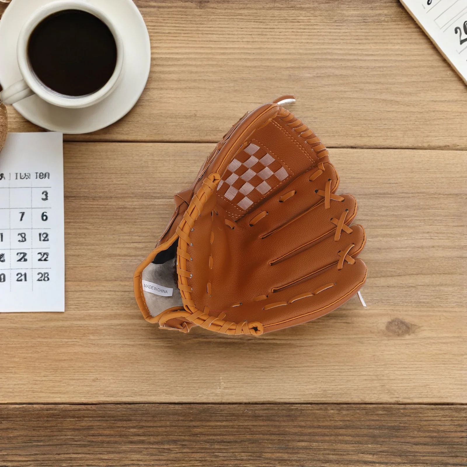 1Pcs 10.5 Inch Thicken Infield Pitcher Baseball Gloves Softball Sports Training Durable Flexible PU PVC Beginner Friendly Yellow