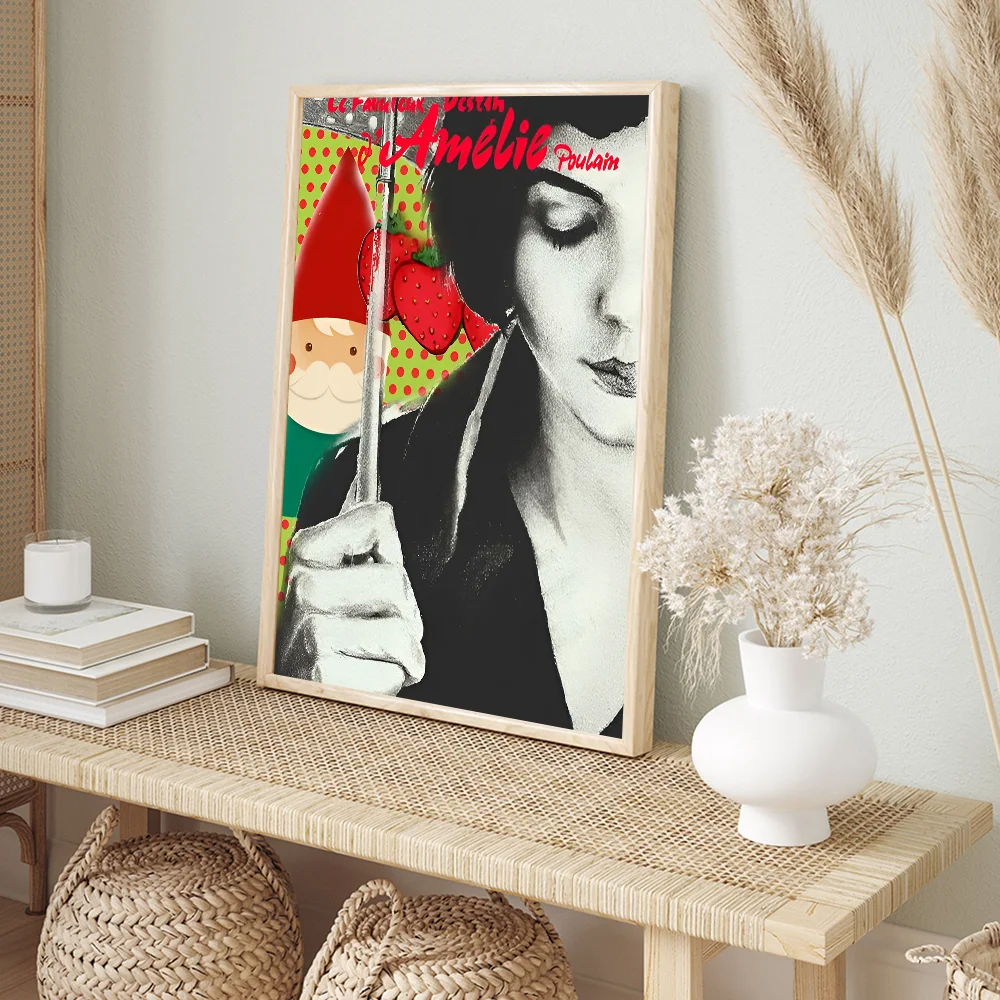 French Movie Amelie  Poster Anime Posters Sticky Whitepaper Sticker DIY Room Bar Cafe Kawaii Room Decor