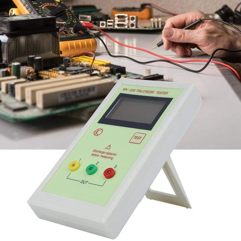 Imagem -03 - Transistor Tester Indutância Capacitância Resistência Medidor Eletrônico Transistor Portátil tr Lcr Esr Mk328