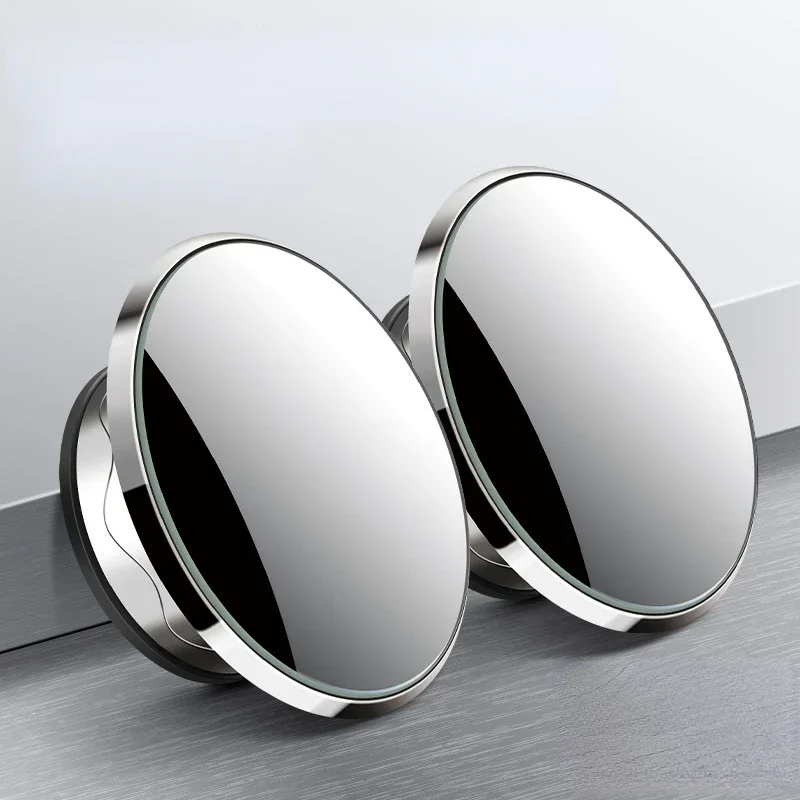 Car Blind Spot Rear View Mirror Wide Angle 360 Degree Adjustable Small Round Mirrors Reverse Auxiliary Rearview Convex Mirror