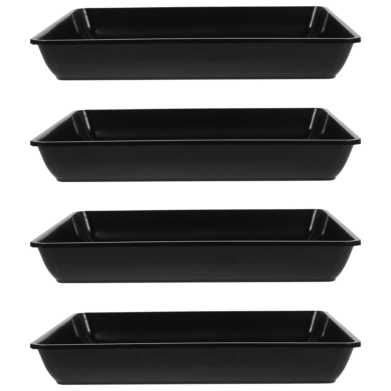 

4Pcs Plastic Plant Trays for Indoors Outdoor Use Thickened Drainage Saucers for Flower Pots Keep Floors Clean Garden Essential