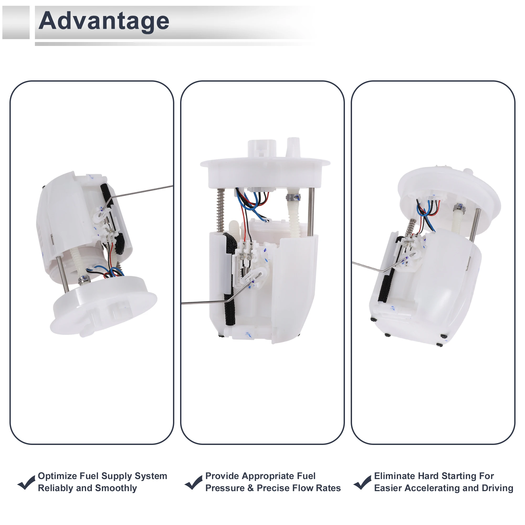 X Autohaux製 自動車用電動燃料ポンプアセンブリ マツダ3 2014-2018 L4 2.0L 2.5L 燃料フィルターポンプモジュール No.PE18-13-35X 1セット