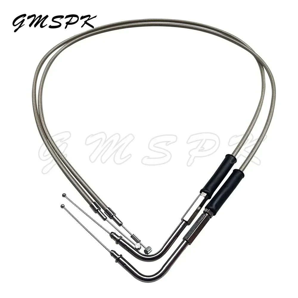 90-130cm Length Modified Lengthened Throttle Cable Fit for  Harley Sportster XL883 XL1200 XL 883 1200 Dyna Road Electra Glide