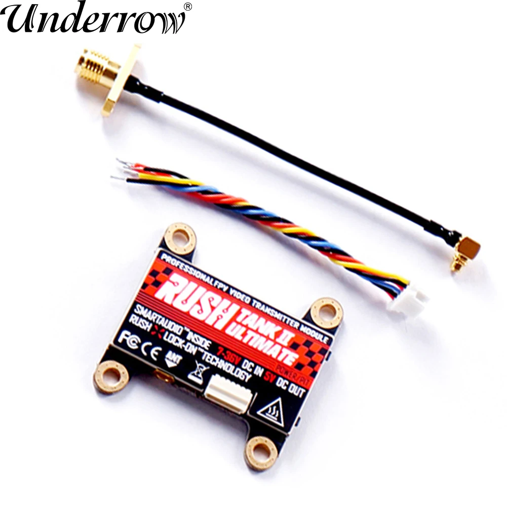 

RUSHFPV RUSH Tank II Ultimate VTX 5.8G 48CH RaceBand Pitmode 25mW 200mW 500mW 800mW 2-8S FPV VTX