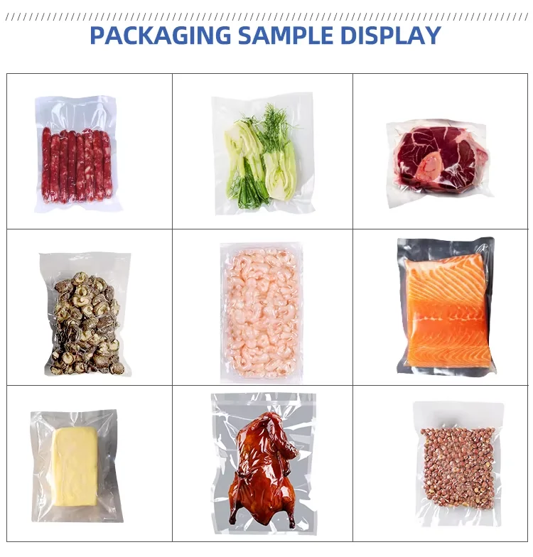 Full Automatic Cheese Sausage Meat Food Continuous Small Vacuum Thermoforming Forming Line Packaging Machine
