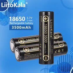 3PCS LiitoKala Lii-35A 3.7V 18650 3500mAh Battery High Capacity Rechargeable Battery For Flashlight Torch headlamp Battery