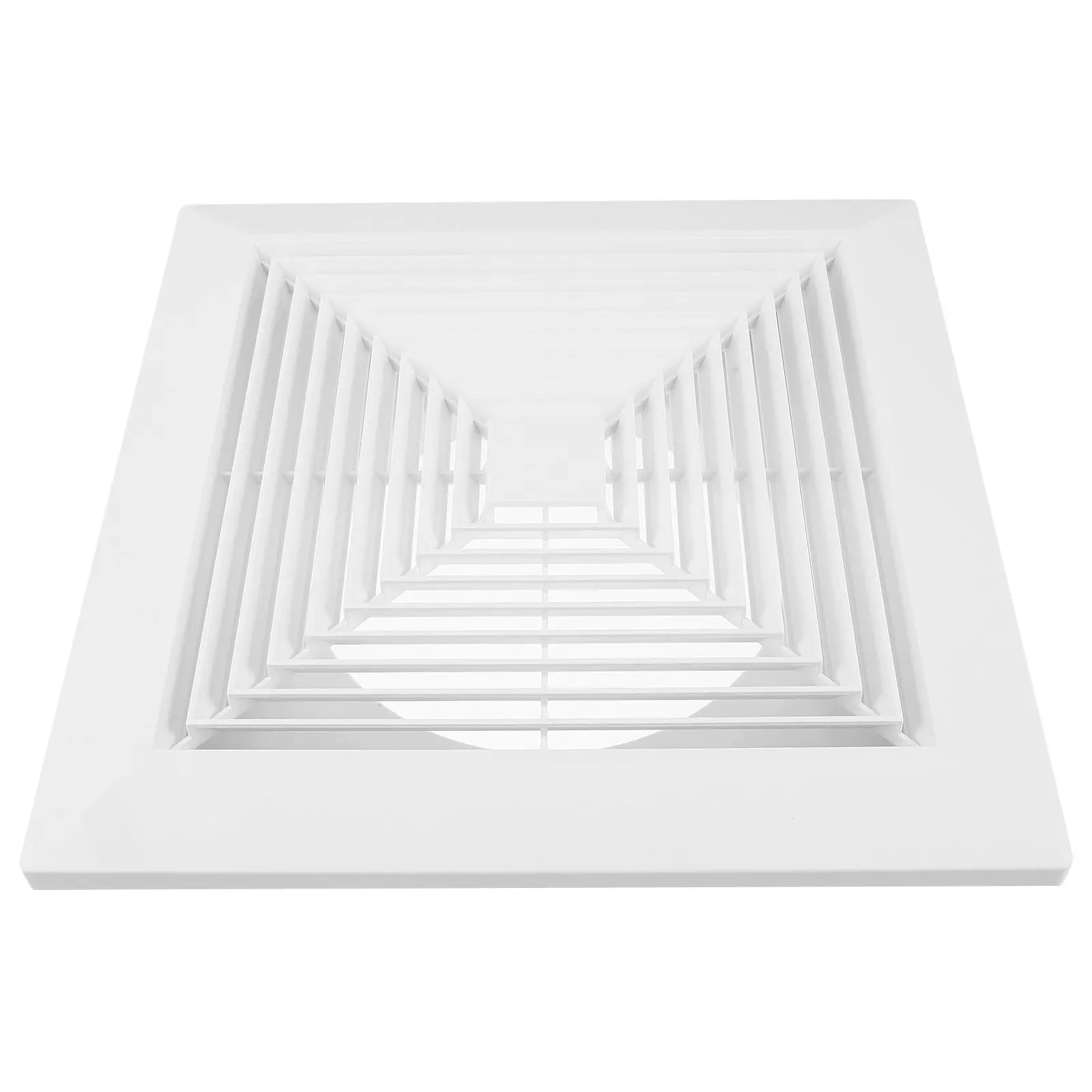 13.4x13.4 Inch Square Ceiling Diffuser with Spring Buckle Panel for Bathroom Kitchen Ventilation Exhaust Fan Cover Replacement