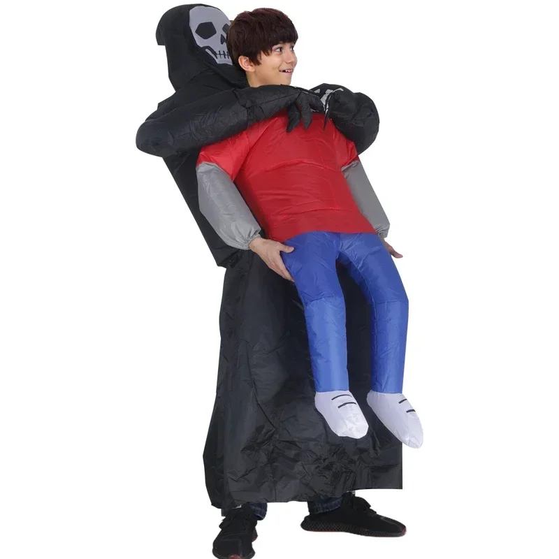 Adult Anime Inflatable Costume Purim Halloween Horrible Death Catch Cosplay For Scary Ghost Dress Have  A Very Scary Effect G388