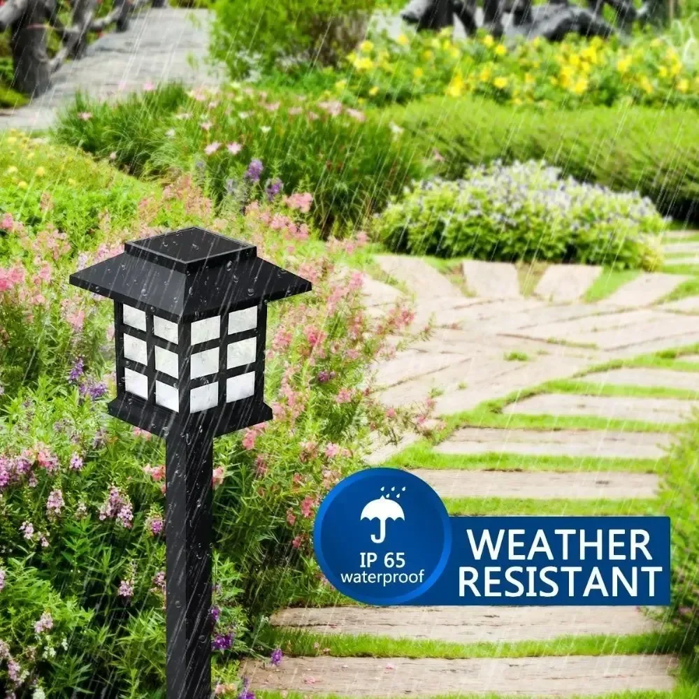 1/2/4/6/8pc Led Solar Pathway Light Waterproof Outdoor Solar Lamp for Garden Landscape Yard Patio Driveway Walkway Lighting Home