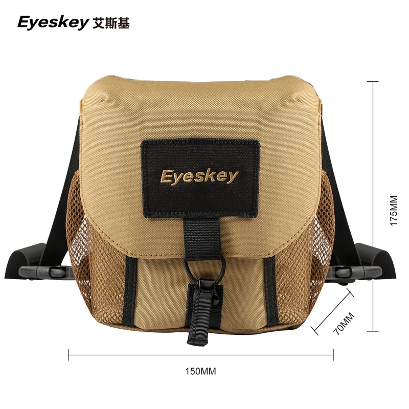 Bild 5: Eyeskey Universelle Fernglas-Tasche/Etui mit Kabelbaum, langlebig, tragbar, Teleskop-Kamera, Brusttasche für Outdoor-Wandern, Camping