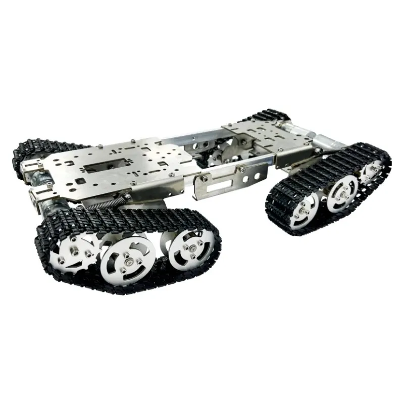 12Kg Load RC Tank Smart Robot Car Steel Chassis With Motor Big Platform with for Arduino/Raspberry Pi DIY Kit Programmable Robot