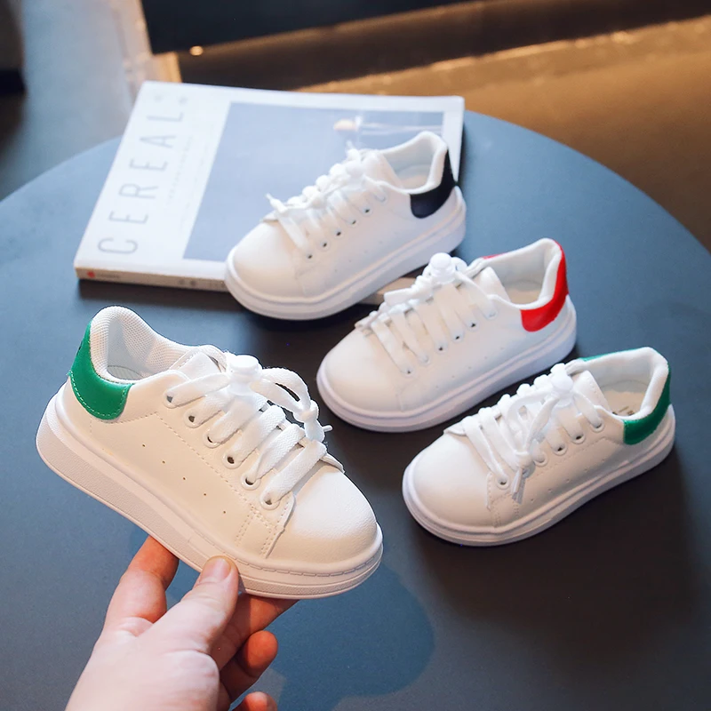 

Baby Kid's Spring Autumn New Small White Shoes Tenis Sneakers Children Soft Sole Anti Slip Sneaker Toddler Casual Sport Shoes